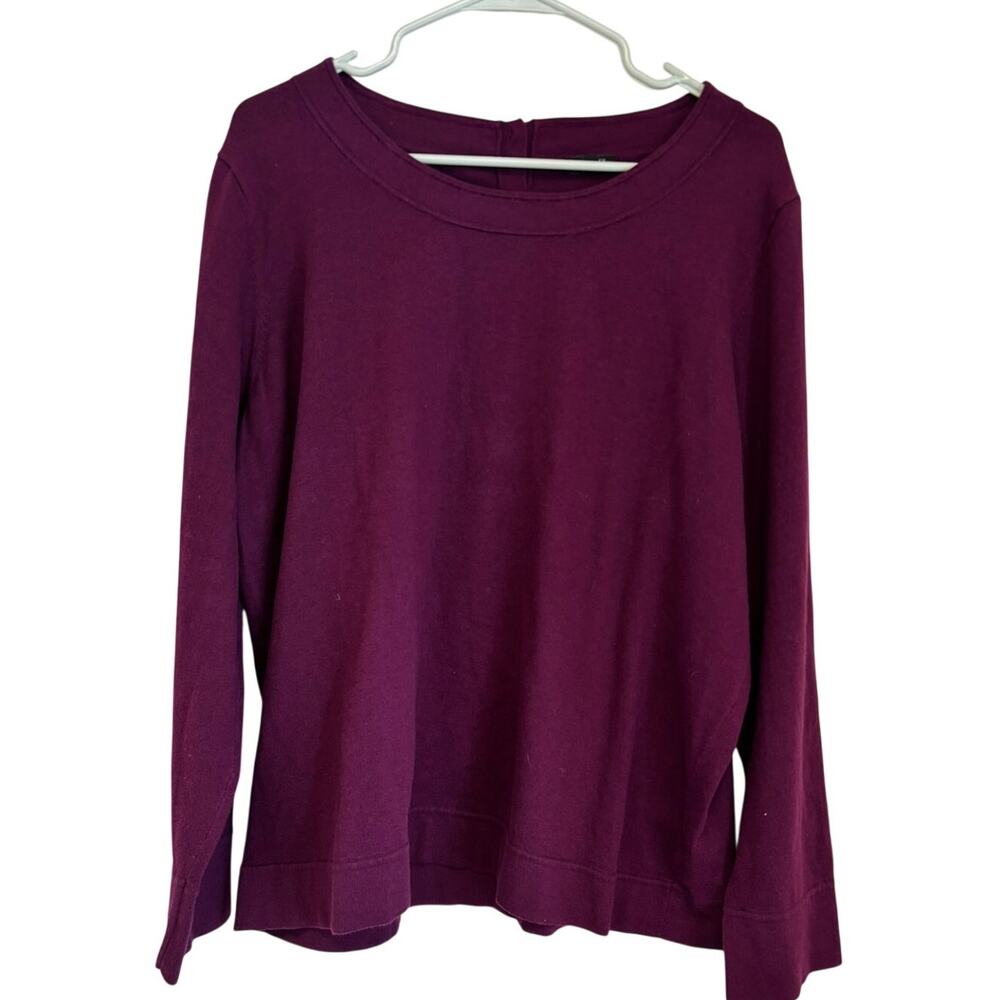 Talbots Woman Burgundy Sweater Top Size 3X